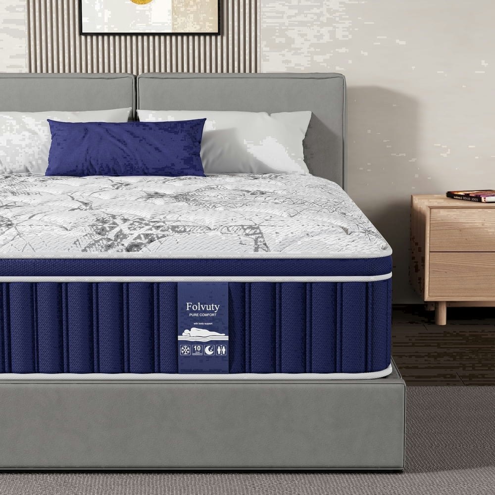 Folvuty 12-inch Queen Hybrid Mattress: $159.99