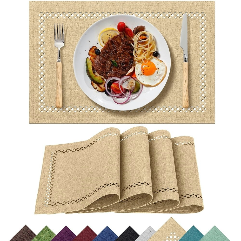 Yamaziot 12"x18" Reversible Placemats 4-Pack: $12.59 Yamaziot 12"x18" Reversible Placemats 4-Pack: $12.59