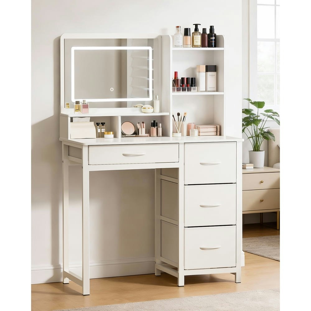 Kitsure Makeup Vanity with Mirror and Lights: $99.98