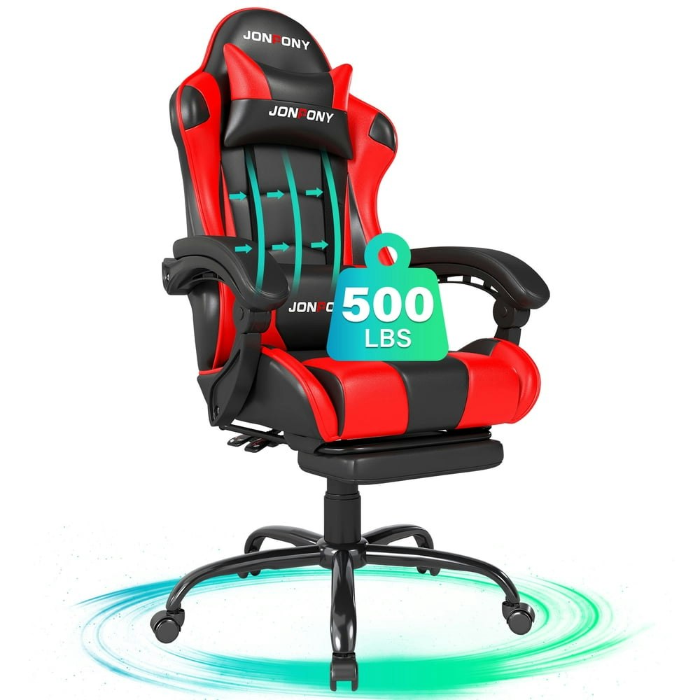Jonpony Big and Tall 500-Pound Ergonomic Gaming Chair: $94.99 Jonpony Big and Tall 500-Pound Ergonomic Gaming Chair: $94.99