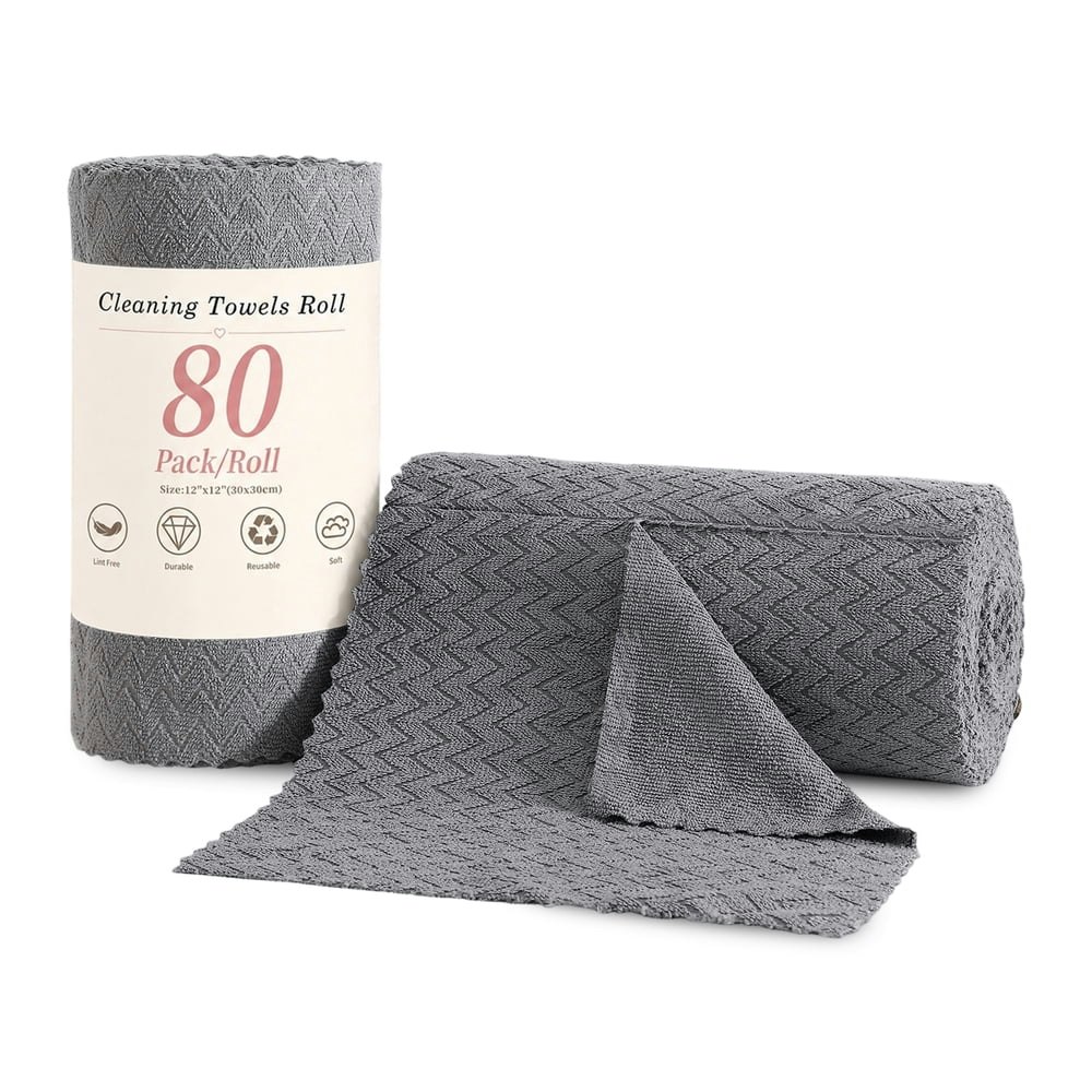 Beartech Microfiber Cleaning Cloth Roll 80-Pack: $15.99 Beartech Microfiber Cleaning Cloth Roll 80-Pack: $15.99
