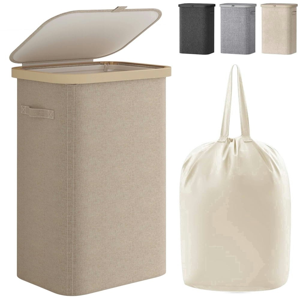 Bgtrend 85L Slim Laundry Hamper with Lid: $19.99 Bgtrend 85L Slim Laundry Hamper with Lid: $19.99