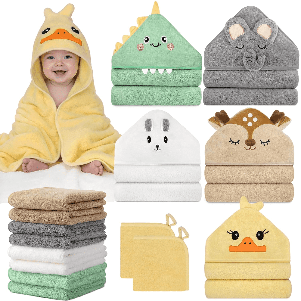 Baby Bath Towel and Washcloth 15-Piece Set: $24.29 Baby Bath Towel and Washcloth 15-Piece Set: $24.29