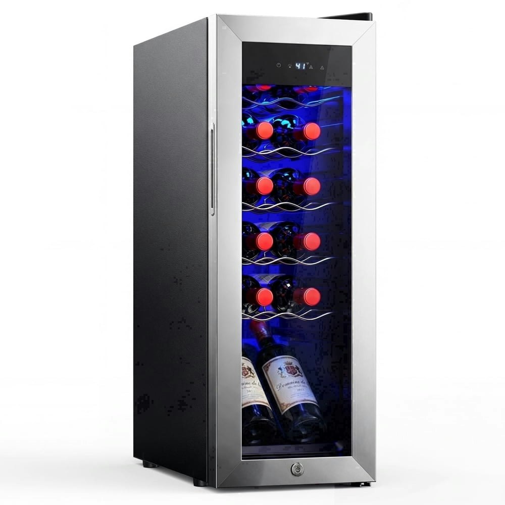 Simzlife 12-Bottle Wine Cooler Refrigerator: $197.99 Simzlife 12-Bottle Wine Cooler Refrigerator: $197.99