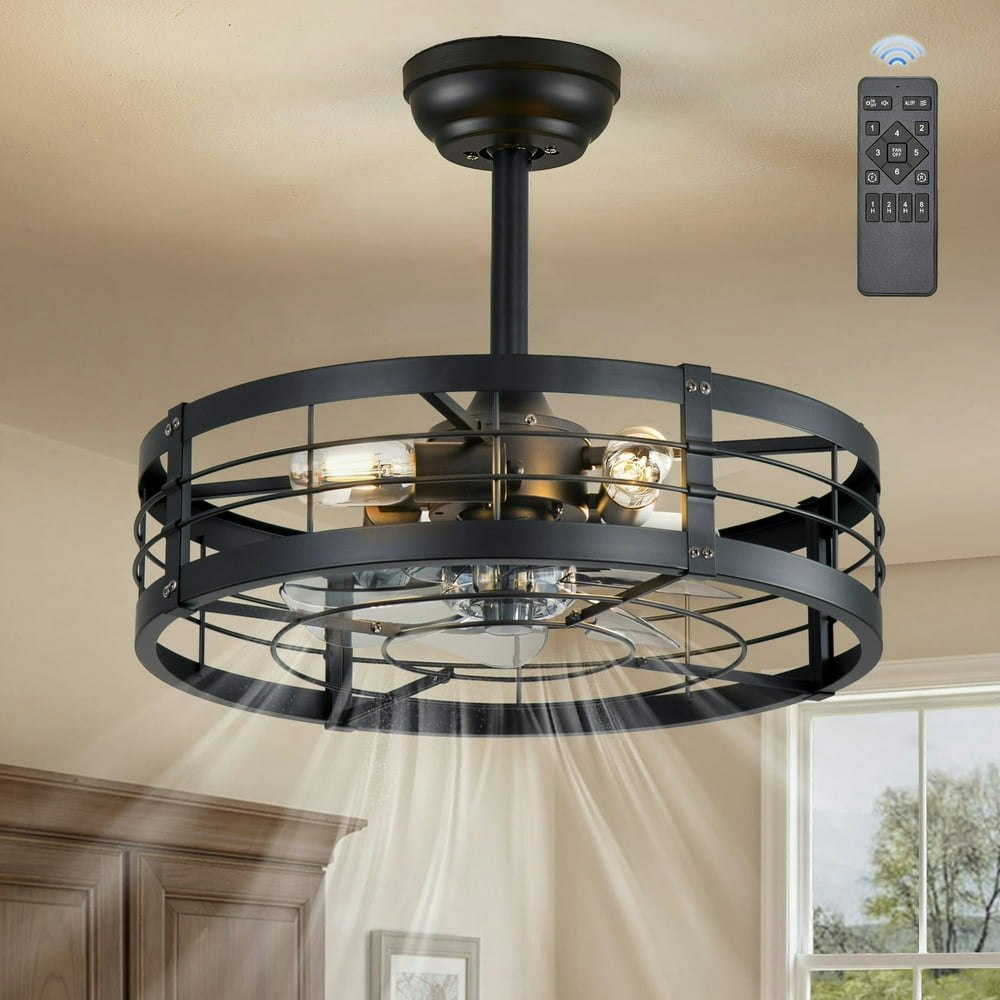 Lokivas 20-Inch Caged Ceiling Fan with Light: $62.99 Lokivas 20-Inch Caged Ceiling Fan with Light: $62.99