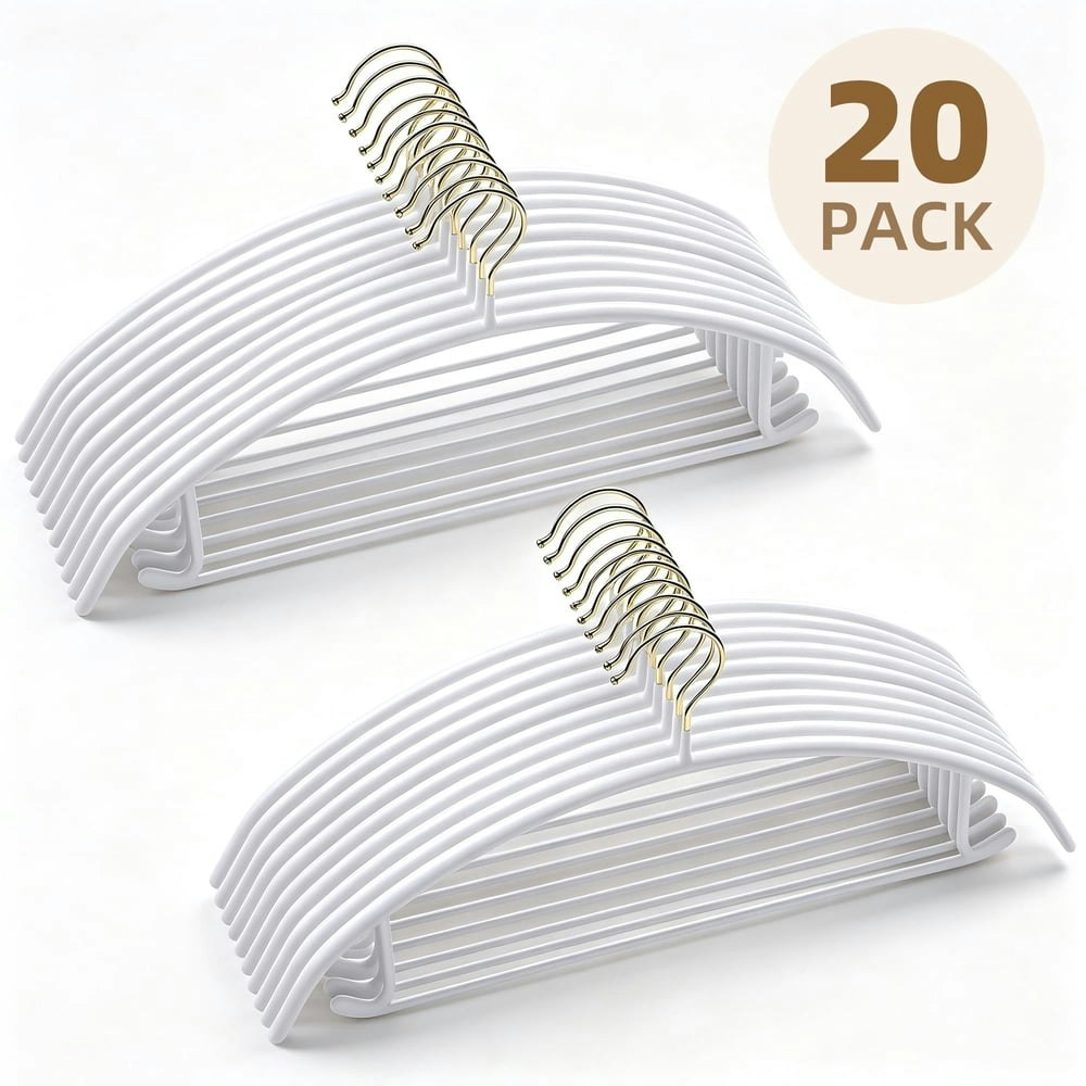 Maoface 17-Inch Heavy Duty Non-Slip Clothes Hangers 20-Pack: $22.99 Maoface 17-Inch Heavy Duty Non-Slip Clothes Hangers 20-Pack: $22.99