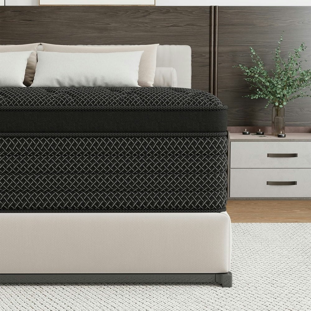 Abunitt 14-inch Queen Hybrid Memory Foam Mattress: $179