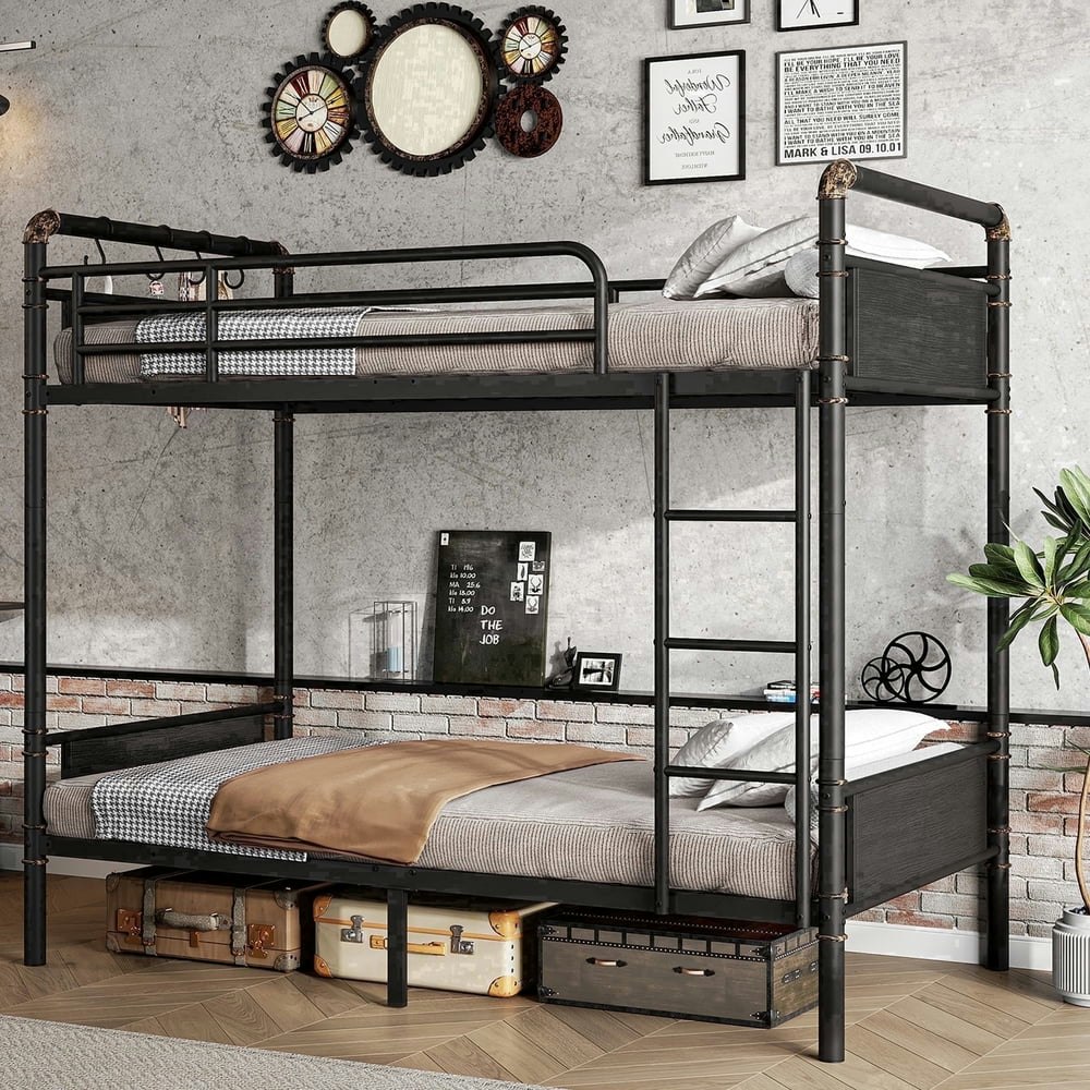 Hijob Twin Over Twin Metal Bunk Bed: $149.91 Hijob Twin Over Twin Metal Bunk Bed: $149.91