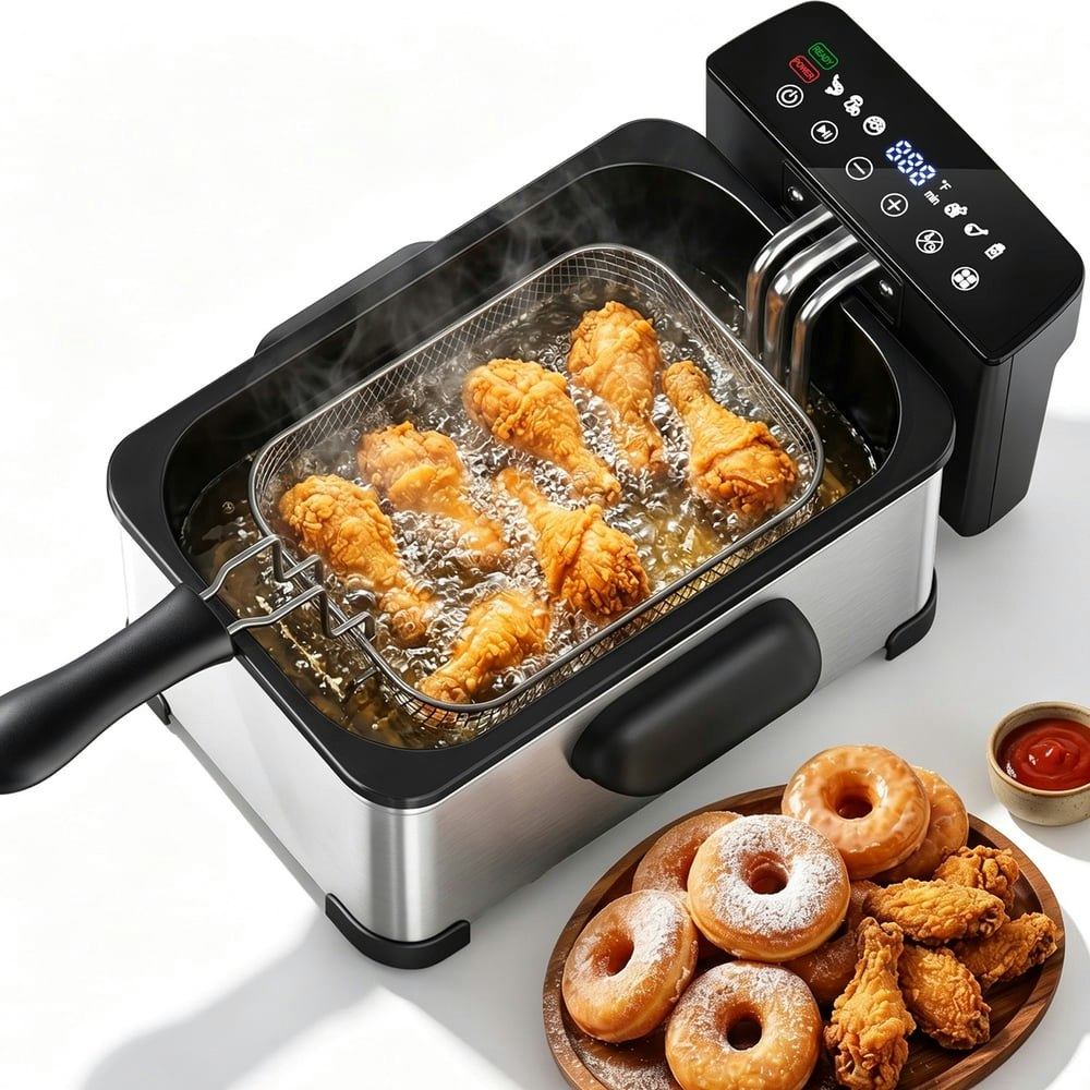 Patbrela Electric Deep Fryer with Basket: $51.98 Patbrela Electric Deep Fryer with Basket: $51.98