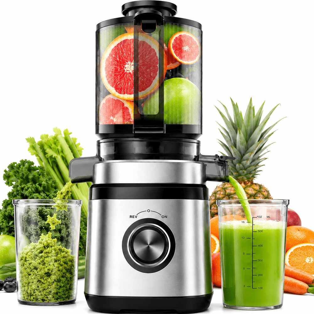 Niuta 4.4-Inch Wide Chute Masticating Cold Press Juicer: $69.79 Niuta 4.4-Inch Wide Chute Masticating Cold Press Juicer: $69.79