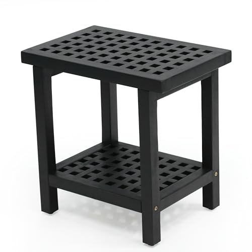 Jonathan Y Armin 18.1-Inch Acacia Wood Shower Stool: $113.03 Jonathan Y Armin 18.1-Inch Acacia Wood Shower Stool: $113.03