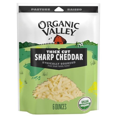 Organic Valley Shredded Sharp Cheddar Cheese: $5.03 Organic Valley Shredded Sharp Cheddar Cheese: $5.03