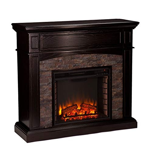 Sei Furniture Grantham Faux Stone Corner Electric Media Fireplace: $552.21 Sei Furniture Grantham Faux Stone Corner Electric Media Fireplace: $552.21