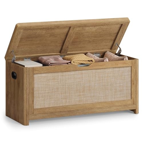 Vasagle Boho Rattan Storage Bench: $79.99