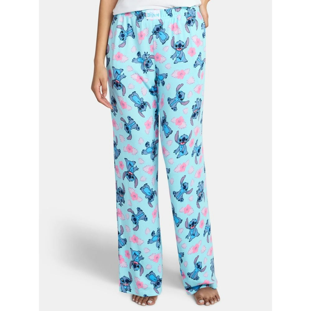Disney Stitch Women's Hacci Knit Wide Leg Sleep Pants: $7.63 Disney Stitch Women's Hacci Knit Wide Leg Sleep Pants: $7.63