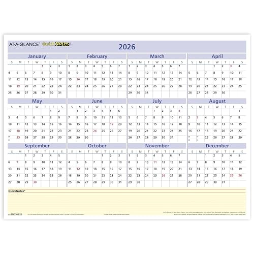 AT-A-GLANCE 16" x 12" 2026 Erasable Wall Planner: $4.41 AT-A-GLANCE 16" x 12" 2026 Erasable Wall Planner: $4.41