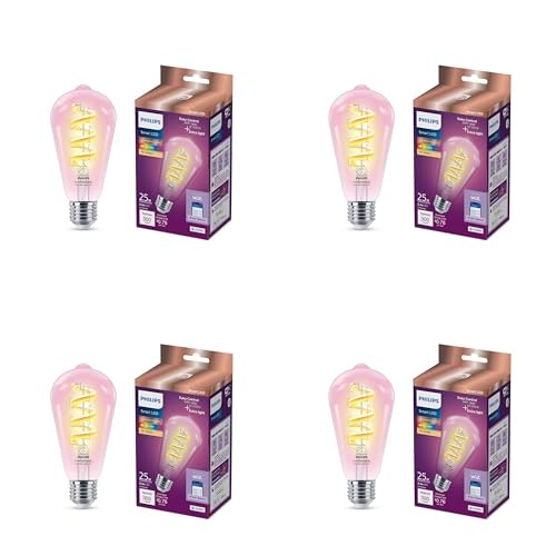 Philips ST19 Color Filament Smart LED Bulb 4-Pack: $98.39 Philips ST19 Color Filament Smart LED Bulb 4-Pack: $98.39
