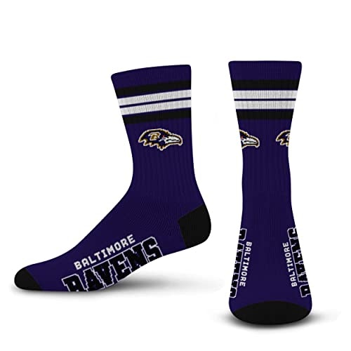 For Bare Feet NFL Baltimore Ravens 4-Stripe Crew Socks: $5.17 For Bare Feet NFL Baltimore Ravens 4-Stripe Crew Socks: $5.17