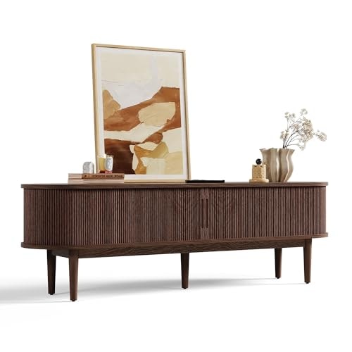 Linsy Home 70-Inch Fluted Mid-Century Modern TV Stand: $151.45 Linsy Home 70-Inch Fluted Mid-Century Modern TV Stand: $151.45