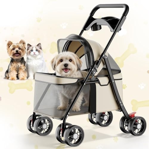 GTPLAYER Foldable Pet Stroller: $47.69