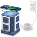 Bestek Power Strip Tower w/ Wireless Charger & USB-C for $27 + free shipping w/ Prime