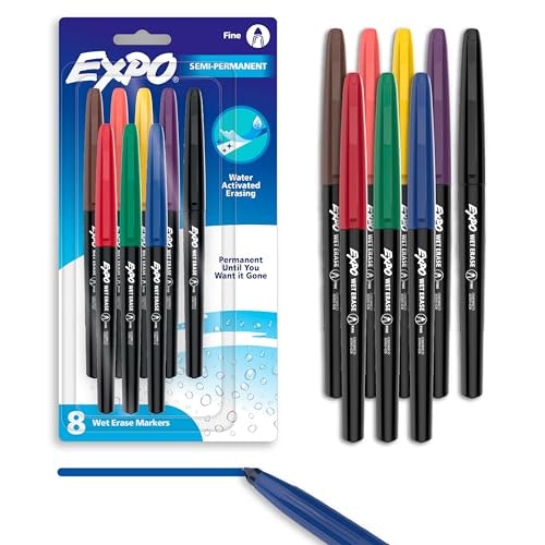 EXPO Fine Tip Wet Erase Markers 8-Pack: $7.85 EXPO Fine Tip Wet Erase Markers 8-Pack: $7.85
