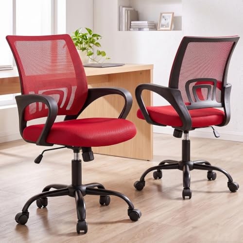 Dumos Ergonomic Mid-Back Office Chair 2-Pack: $59.98