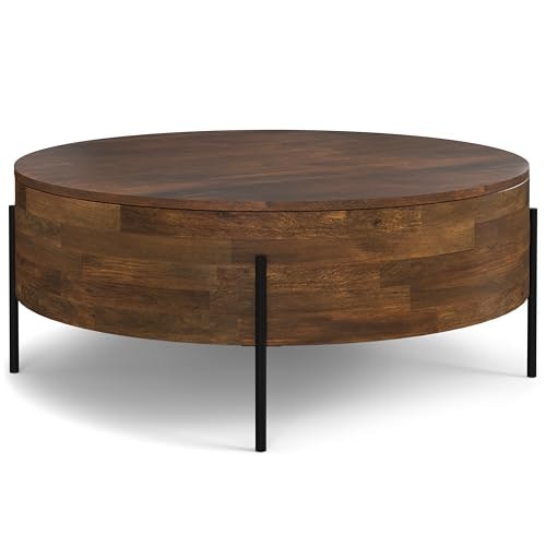 SimpliHome Rayburn 38-Inch Solid Wood Drum Coffee Table: $404.03 SimpliHome Rayburn 38-Inch Solid Wood Drum Coffee Table: $404.03