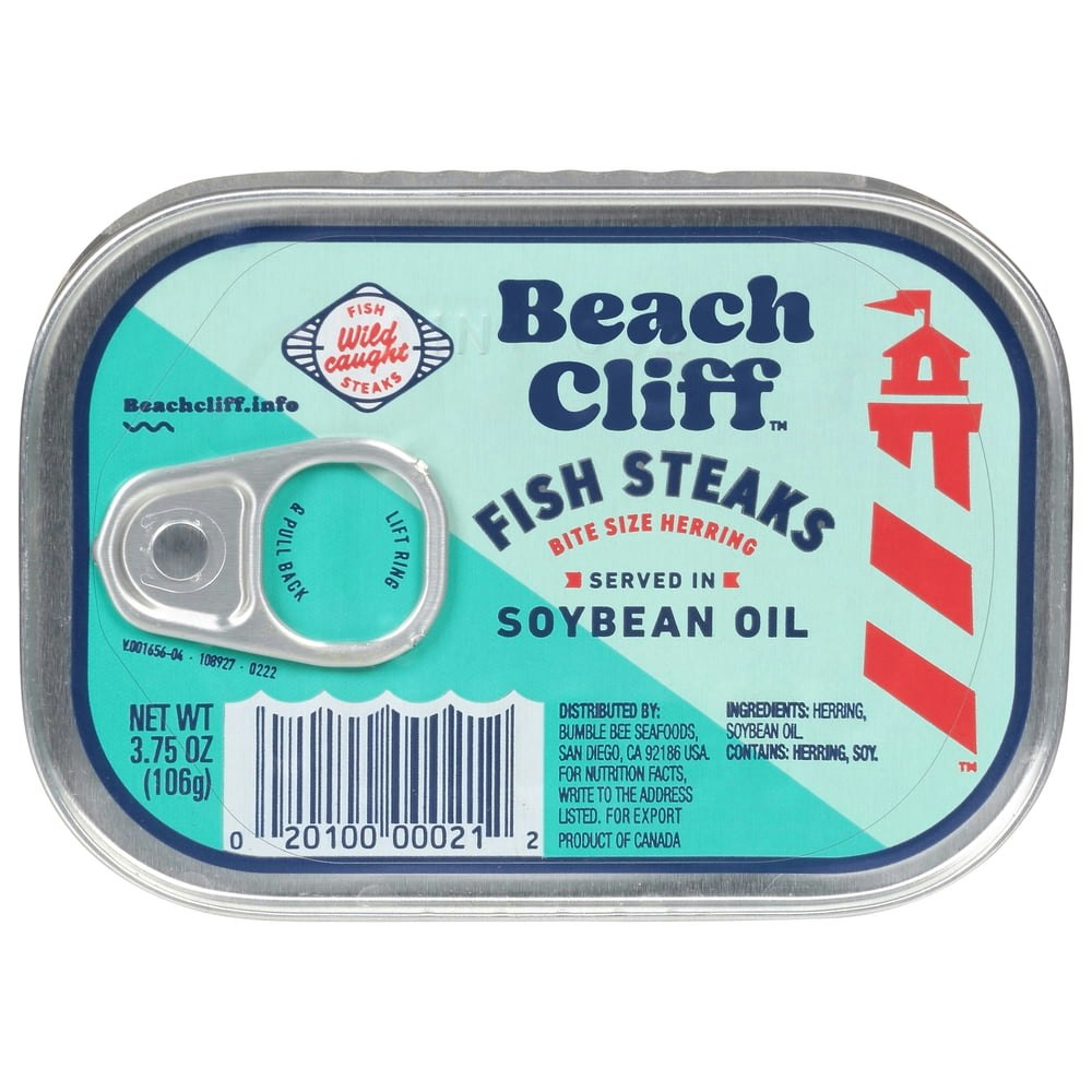 Beach Cliff Wild Caught Herring Fish Steaks 3.75-oz.: $1.24 Beach Cliff Wild Caught Herring Fish Steaks 3.75-oz.: $1.24