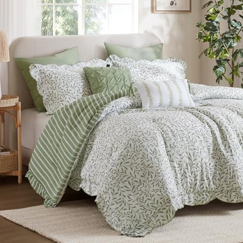 Madison Park 5-Piece Reversible Botanical Comforter Queen Bedding Set: $69.18 Madison Park 5-Piece Reversible Botanical Comforter Queen Bedding Set: $69.18