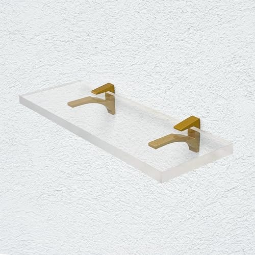 6" x 30" Clear Acrylic Floating Wall Shelves: $42.28 6" x 30" Clear Acrylic Floating Wall Shelves: $42.28