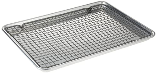 Nordic Ware Half Sheet Baking Pan with Nonstick Grid 2-Piece Set: $20.99 Nordic Ware Half Sheet Baking Pan with Nonstick Grid 2-Piece Set: $20.99