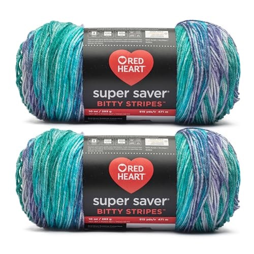 Red Heart Super Saver Bitty Stripes Crochet Yarn 2-Pack: $15.27 Red Heart Super Saver Bitty Stripes Crochet Yarn 2-Pack: $15.27