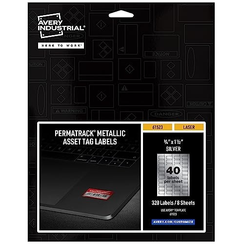 Avery 61523 Metallic Asset Tag Labels 320-Pack: $34.20 Avery 61523 Metallic Asset Tag Labels 320-Pack: $34.20