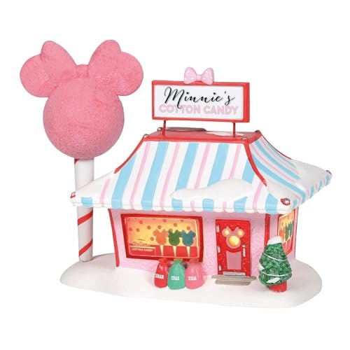 Department 56 Disney Village Minnie Mouse Cotton Candy Shop Lit Building: $82.17 Department 56 Disney Village Minnie Mouse Cotton Candy Shop Lit Building: $82.17