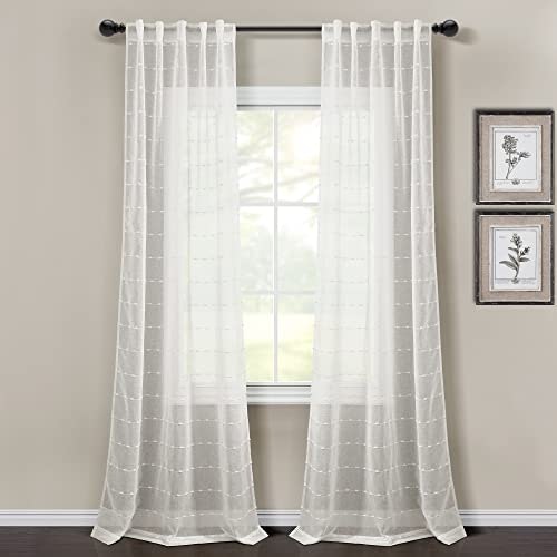 Lush Decor Farmhouse Textured Sheer Window Curtain Panel 2-Pack: $41.56 Lush Decor Farmhouse Textured Sheer Window Curtain Panel 2-Pack: $41.56
