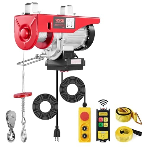 Vevor 1,320-lb Electric Hoist: $102.99 Vevor 1,320-lb Electric Hoist: $102.99
