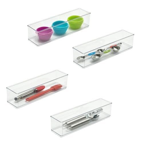Clearly Large Narrow Drawer Organizer 12x3x3-Inch 4-Pack: $16.87 Clearly Large Narrow Drawer Organizer 12x3x3-Inch 4-Pack: $16.87
