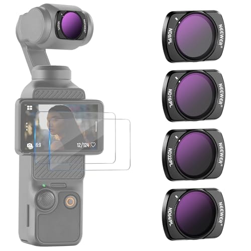 Neewer Magnetic ND/PL Filter 4-Pack for DJI Osmo Pocket 3: $25.68