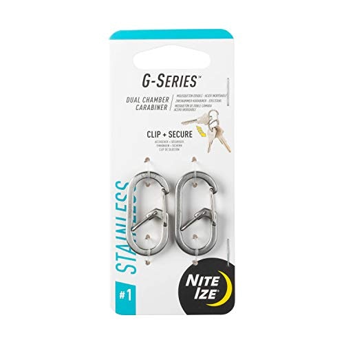 Nite Ize G-Series Size #1 Dual Chamber Carabiner 2-Pack: $4.99 Nite Ize G-Series Size #1 Dual Chamber Carabiner 2-Pack: $4.99