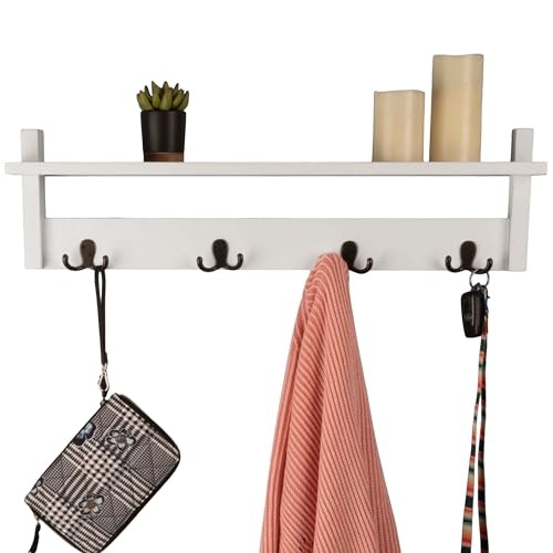 Lavish Home Wall-Mount Coat Rack with Shelf 4-Hook: $32.99 Lavish Home Wall-Mount Coat Rack with Shelf 4-Hook: $32.99
