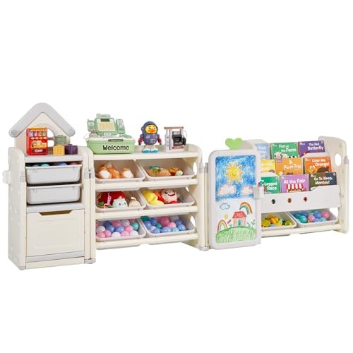 Vevor 4-Tier Kids Toy Storage Organizer with Bookshelf and Bins: $128.61 Vevor 4-Tier Kids Toy Storage Organizer with Bookshelf and Bins: $128.61