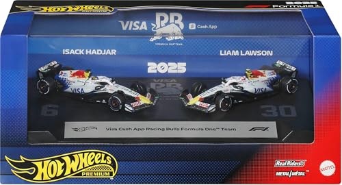 Hot Wheels Premium Formula One Visa Cash App Racing Bulls Die-Cast Cars 2-Pack: $21.59