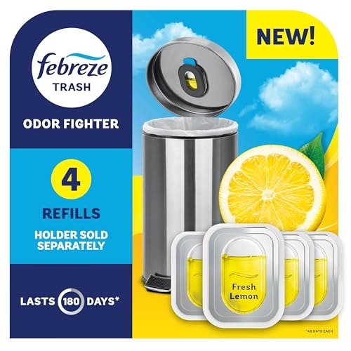Febreze Trash Can Odor Fighter Refills 4-Pack: $10.13