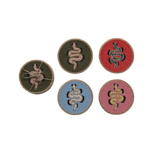 Creative Co-Op 4-Piece Round Glass Beaded Coasters: $29.52 Creative Co-Op 4-Piece Round Glass Beaded Coasters: $29.52