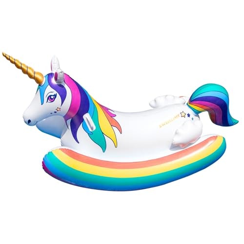 Swimline Inflatable Unicorn Rocking Pool Float: $20 Swimline Inflatable Unicorn Rocking Pool Float: $20