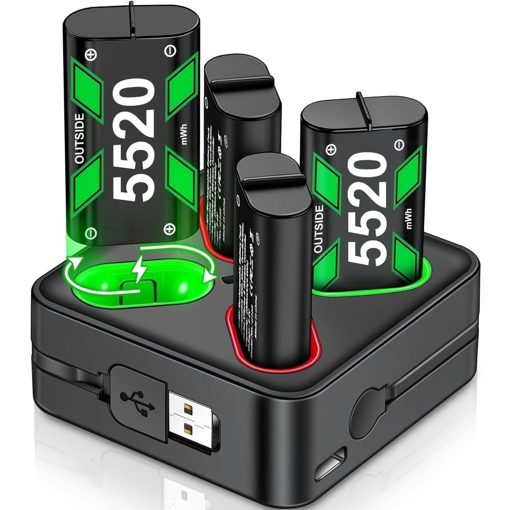 Beboncool Rechargeable Controller Battery Pack & Charging Station 4-Pack: $25.98 Beboncool Rechargeable Controller Battery Pack & Charging Station 4-Pack: $25.98
