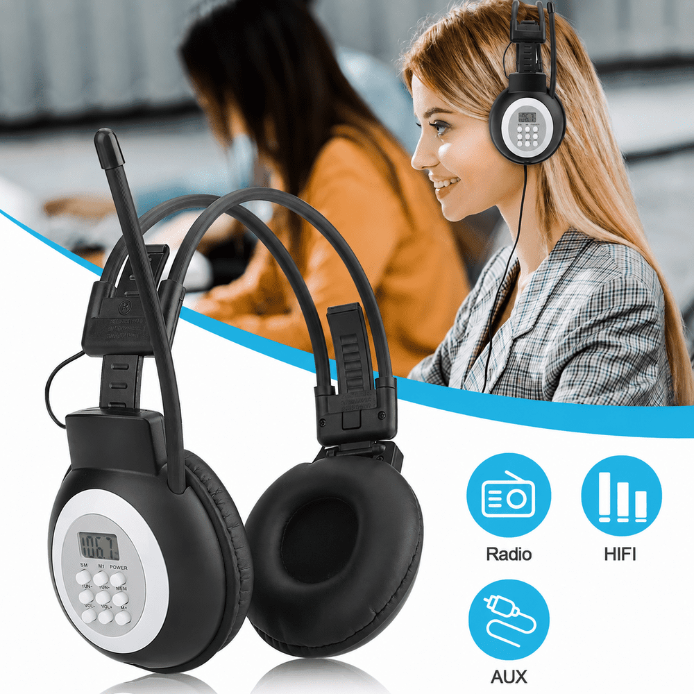 TSV Wireless FM Radio Headset: $12.98