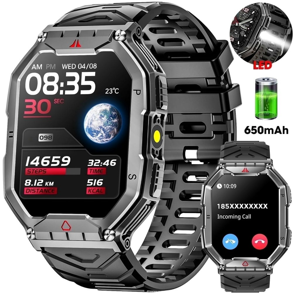 Mingdaln 2.1" AMOLED Military Smartwatch: $29.99 Mingdaln 2.1" AMOLED Military Smartwatch: $29.99