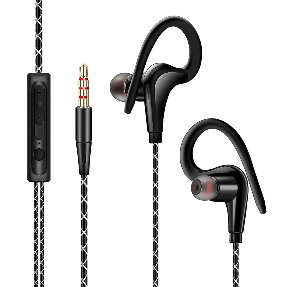 Wired In-Ear Sport Earphones with Microphone: $8.99